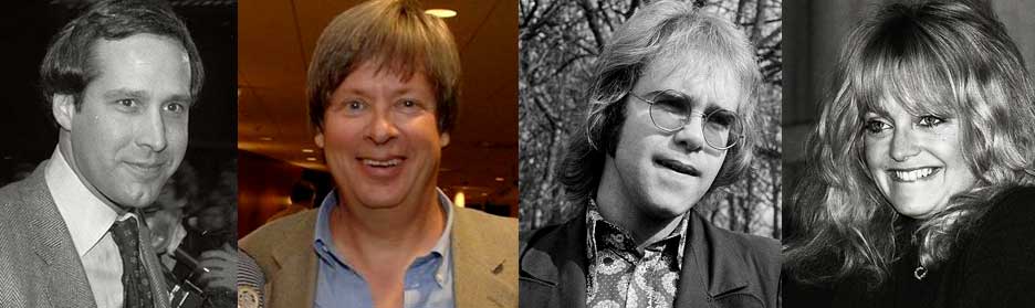 Rasgos físicos según el eneagrama tipo 7: Chevy Chase, Dave Barry, Elton John, Goldie Hawn